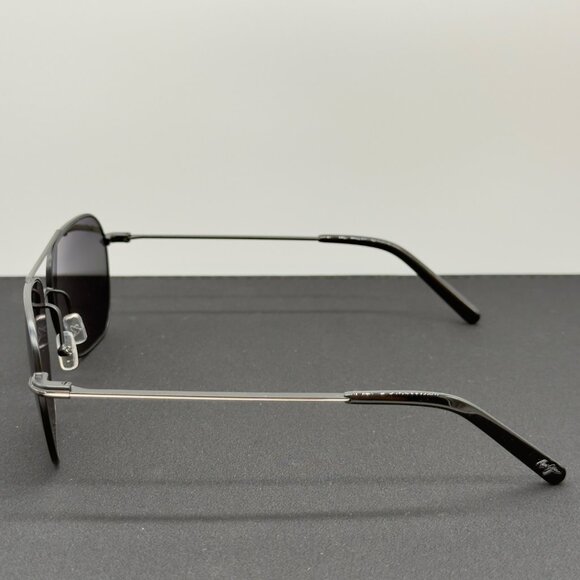 Maui Jim Mano Black Silver Stripe Neutral Grey Lens 877-02 Men's Sunglasses - Picture 3 of 8